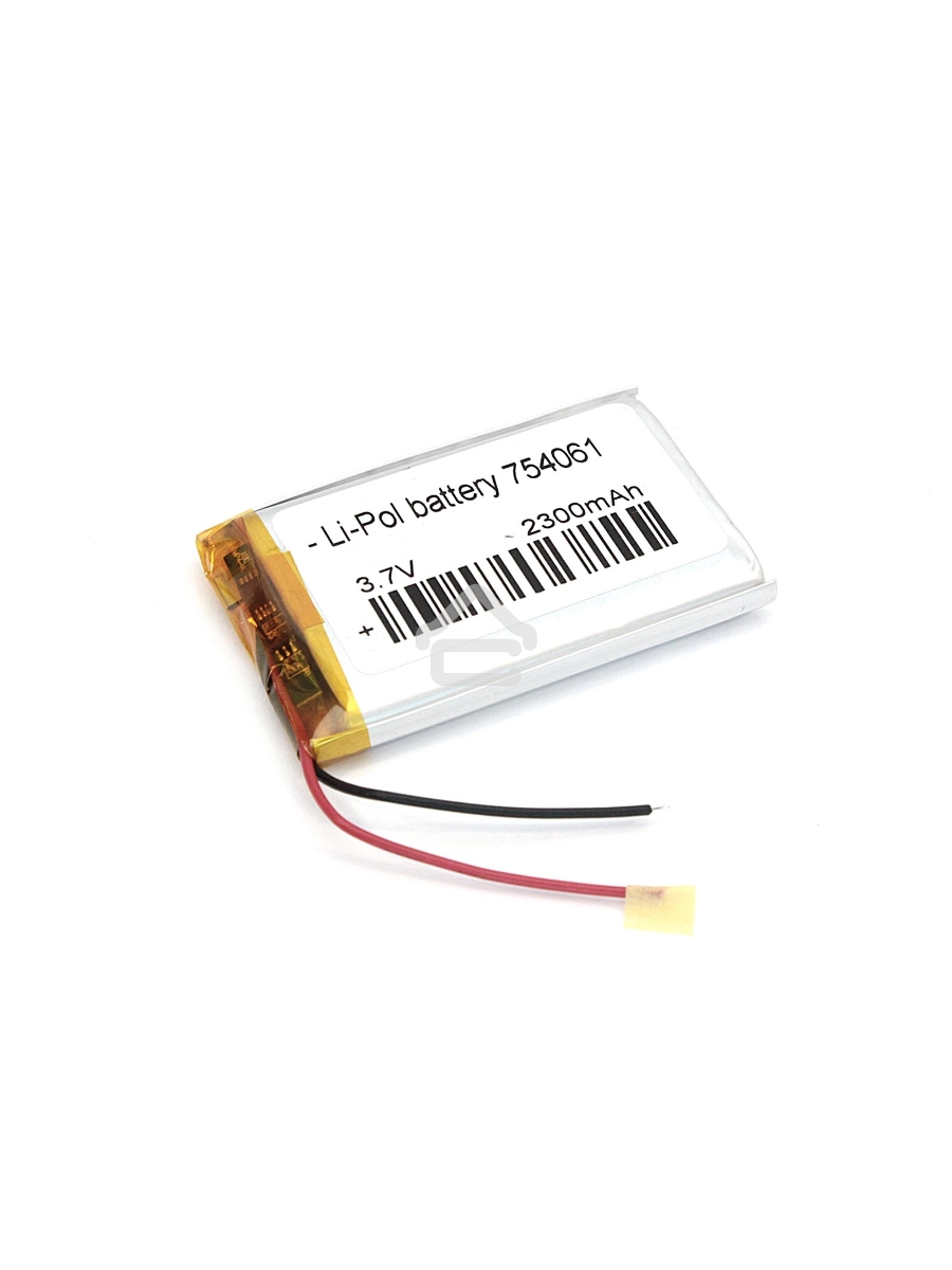 Аккумулятор Li-Pol (батарея) 7.5*40*61мм 2pin 3.7V/2300mAh