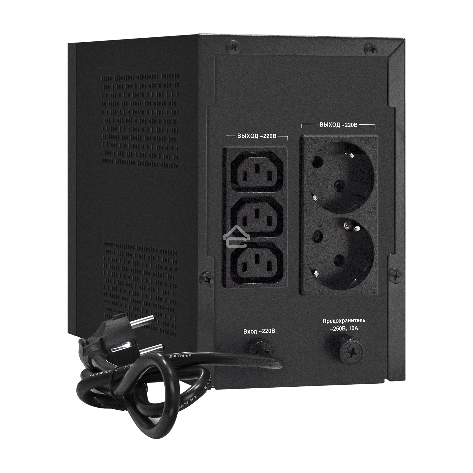 Источник бесперебойного питания ExeGate SpecialPro UNB-1200.LED.AVR.2SH.3C13 <1200VA/750W, LED, AVR, 2*Schuko+3*C13, съемн.кабель, металлический корпус, Black>