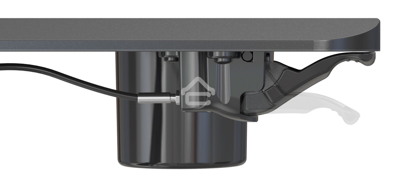 Стол для ноутбука Cactus VM-FDS101B столешница МДФ черный 70x52x105см (CS-FDS101BBK)