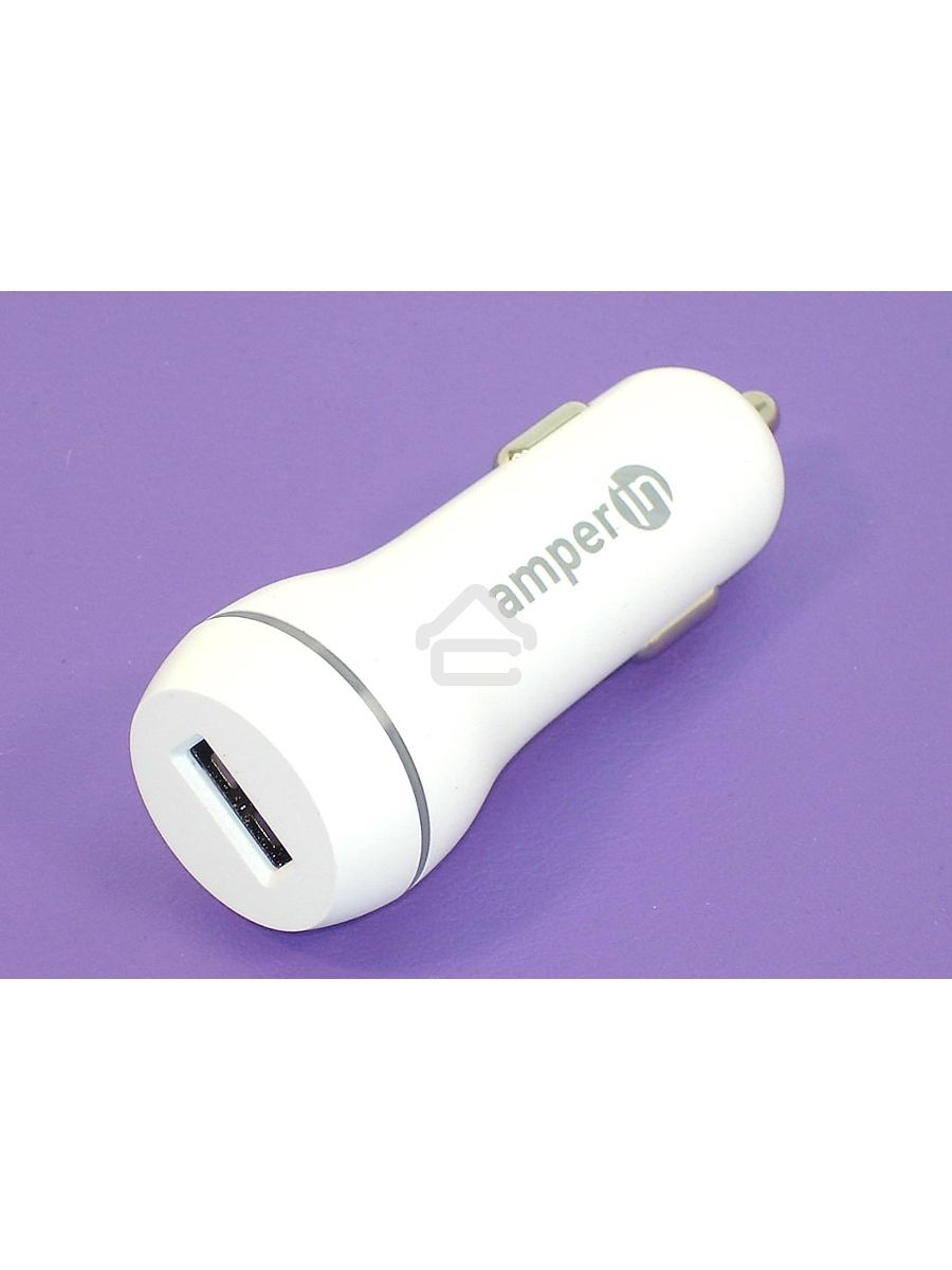 Автомобильное зарядное устройство AMPERIN CCW-1USB USB DC 5V 3.0A/9V 2A/12V 1.5A белый