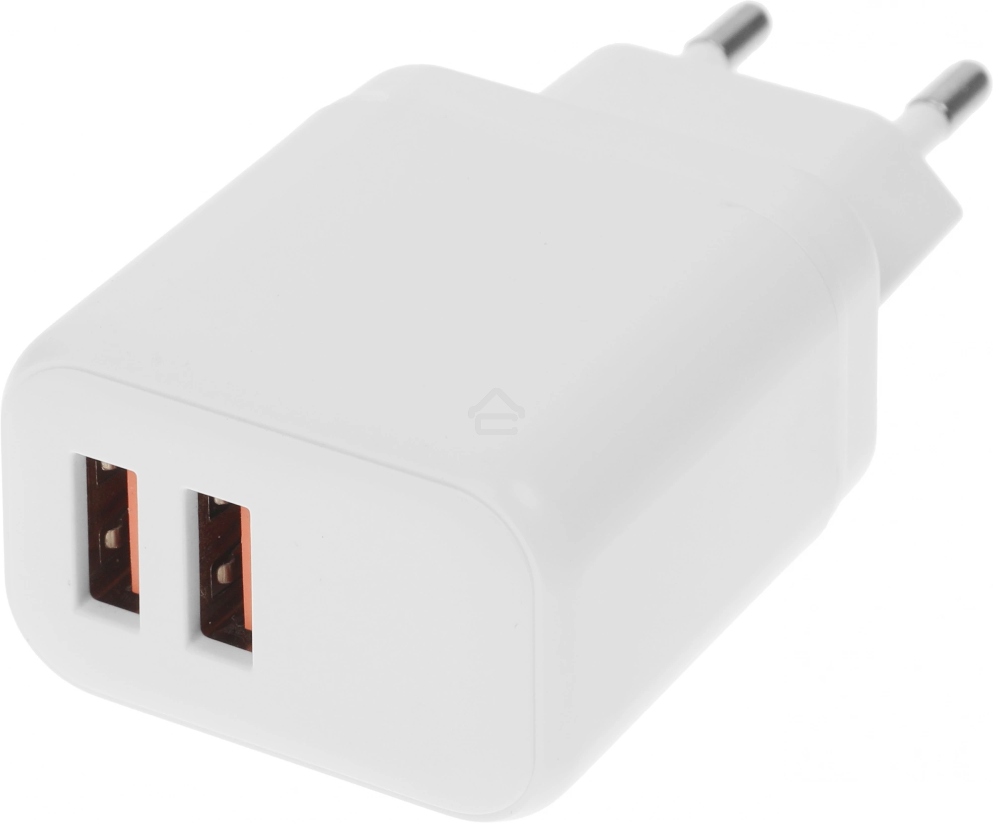 Сетевое зарядное устройство BoraSCO 15W 3A 2xUSB универсальное белый (52580)