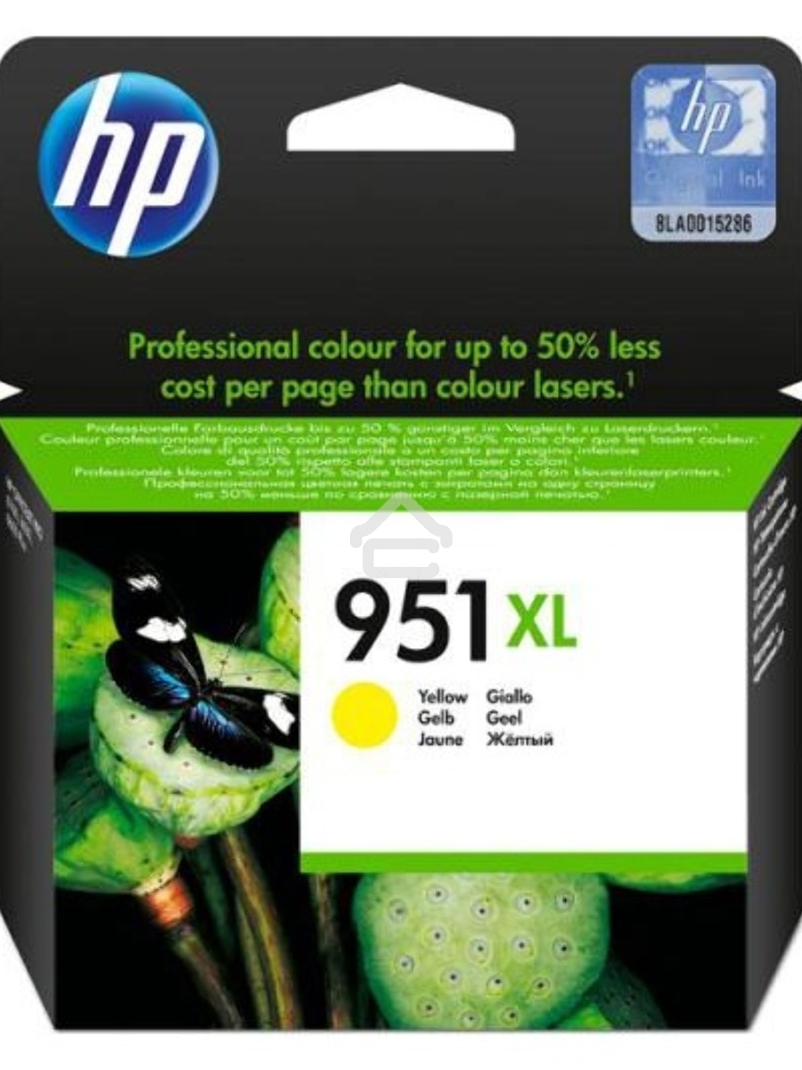 Картридж струйный HP 951XL CN048AE желтый для HP OJ Pro 8100/8600 (1500стр.)