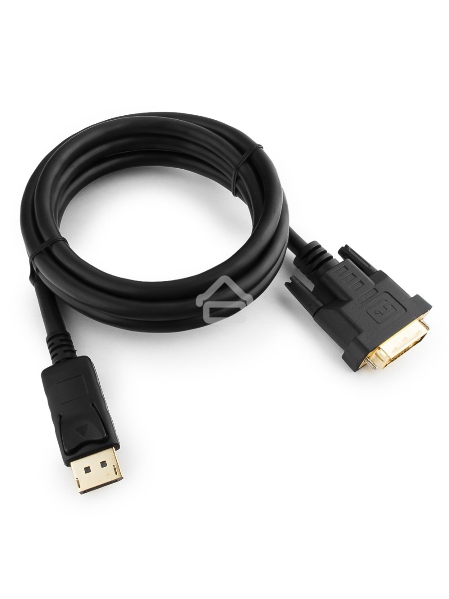 Кабель DisplayPort-DVI Gembird/Cablexpert 1.8м, 20M/19M, черный, экран, пакет(CC-DPM-DVIM-6)