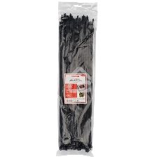 Хомут-стяжкa нейлоновая с тройным замком Rexant 500x7,6 мм, черная, упаковка 100 шт.