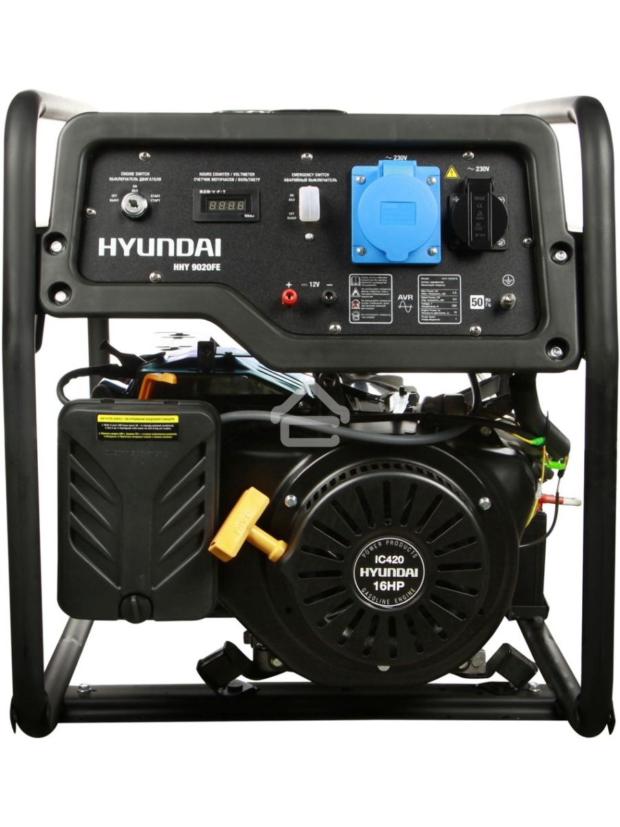 Электрогенератор бензиновый Hyundai HHY 9020FE, 6.5 кВт, 74 дБ, 85 кг