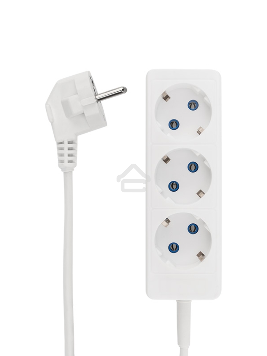 Удлинитель PROconnect STANDARD 3 гнезда, 1.5 м, 2х0.75 мм², б/з, белый