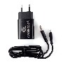 Адаптер питания Cablexpert MP3A-PC-35 USB 2 порта, 2.4A, черный + кабель 1м micro