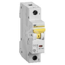 Выключатель автоматический модульный 1п C 40А 6кА ВА47-60M IEK MVA31-1-040-C