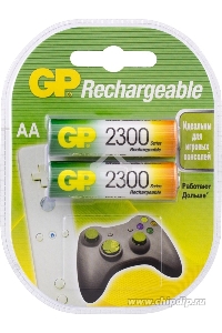 Аккумулятор GP Rechargeable NiMH 230AAHC 2300mAh AA (2 шт. в уп-ке)