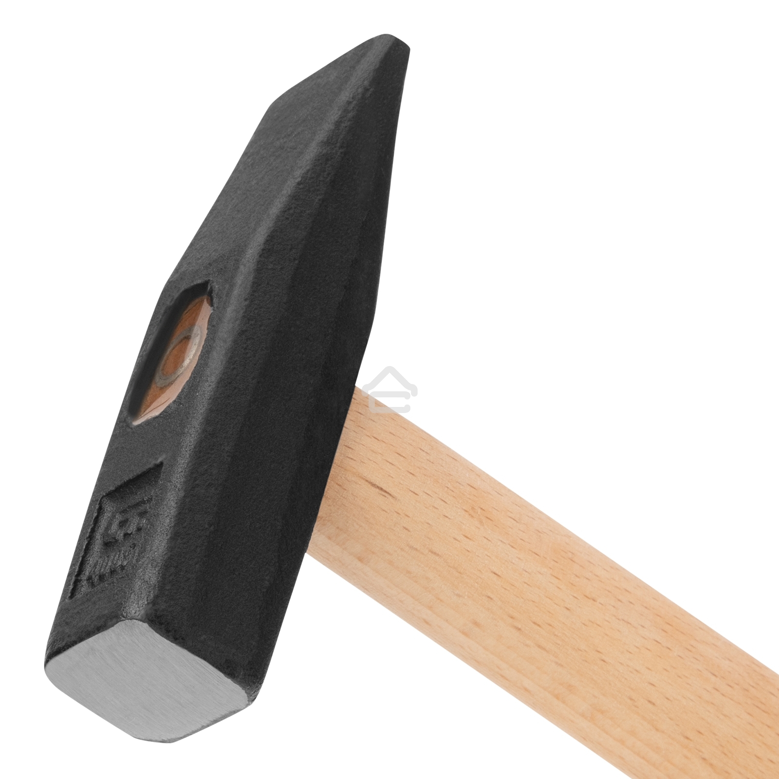 Молоток Сибртех слесарный, 400 г, квадратный боек, деревянная рукоятка