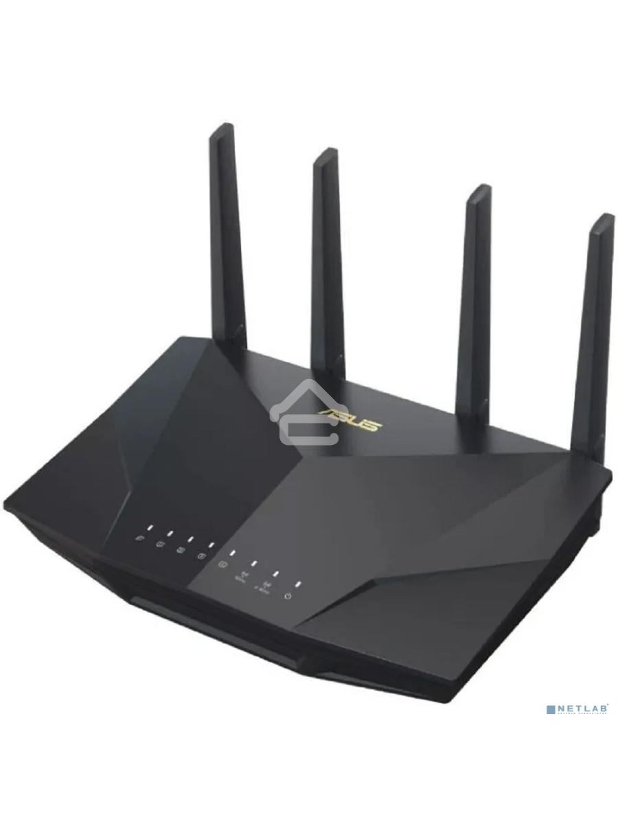 Маршрутизатор Asus RT-AX5400 AX5400 10/100/1000 компл.:устройство/крепления/адаптер черный (упак.:1шт)