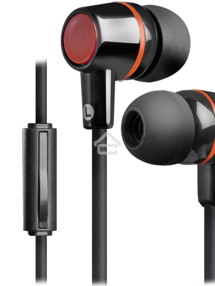 Наушники Defender Pulse 428 черный вставки
