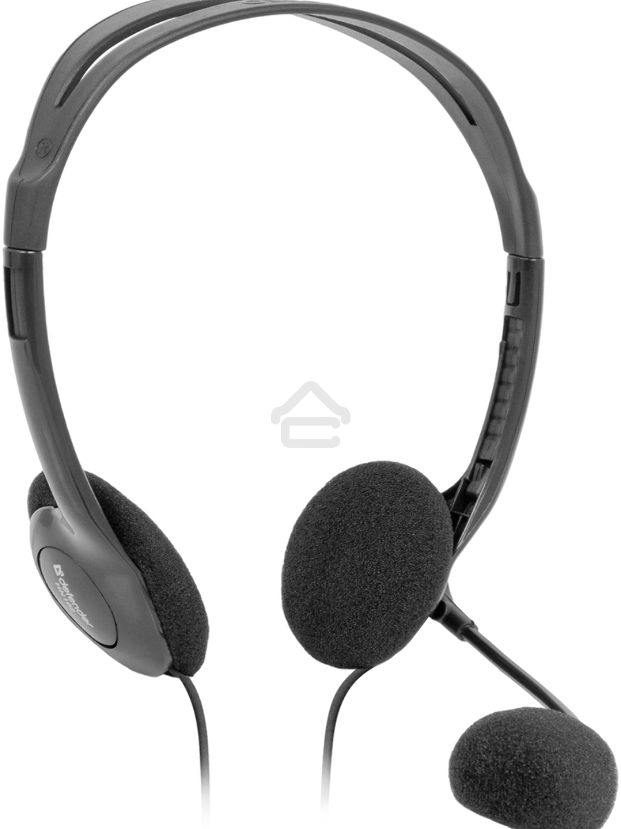 Гарнитура стерео Defender HN-102 накладные компактные 2 х 3.5 mm jack стерео кабель 1,8 м черный