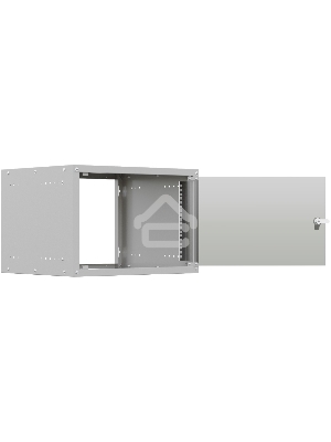 Шкаф коммутационный NTSS Lime (NTSS-WL6U5560GS) настенный 6U 550x600мм пер.дв.стекл несъемн.бок.пан. 30кг серый 110град. IP20 сталь