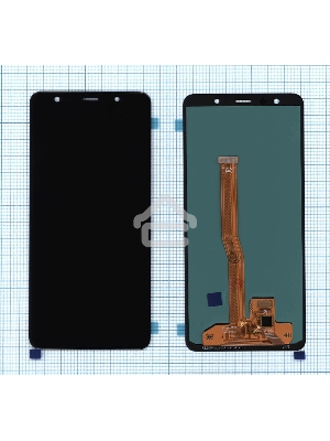 Дисплей для Samsung Galaxy A7 SM-A750F (2018) (OLED Full Size) черный