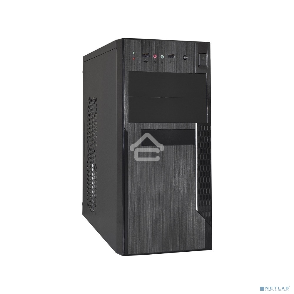 Компьютерный корпус ExeGate EX283245RUS Minitower ExeGate MA-373X-600W-12 (mATX, БП UN600 с вент. 12см, 2*USB, аудио, черный)