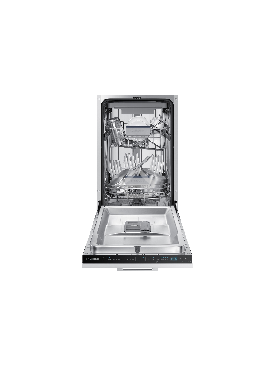 Встраиваемая посудомоечная машина Samsung DW50R4050BB/WT, черный, 45 см, 10 компл., 46 дБ, класс A+