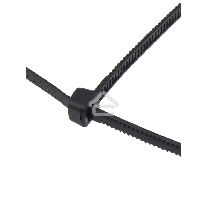 Хомут-стяжкa нейлоновая с тройным замком Rexant 500x7,6 мм, черная, упаковка 100 шт.