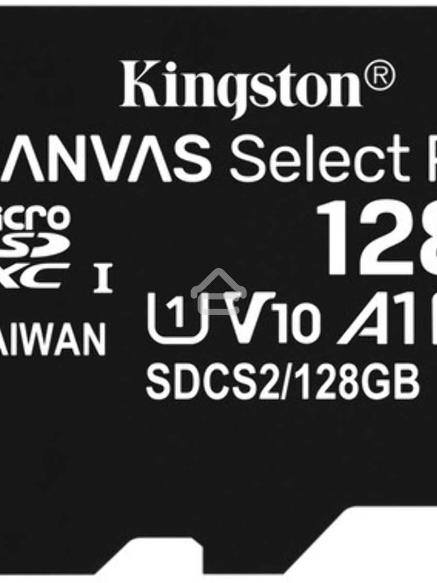 Флеш карта Kingston 128GB micSDXC Canvas Select Plus 100R A1 C10 Single Pack w/o ADP EAN: 740617299076