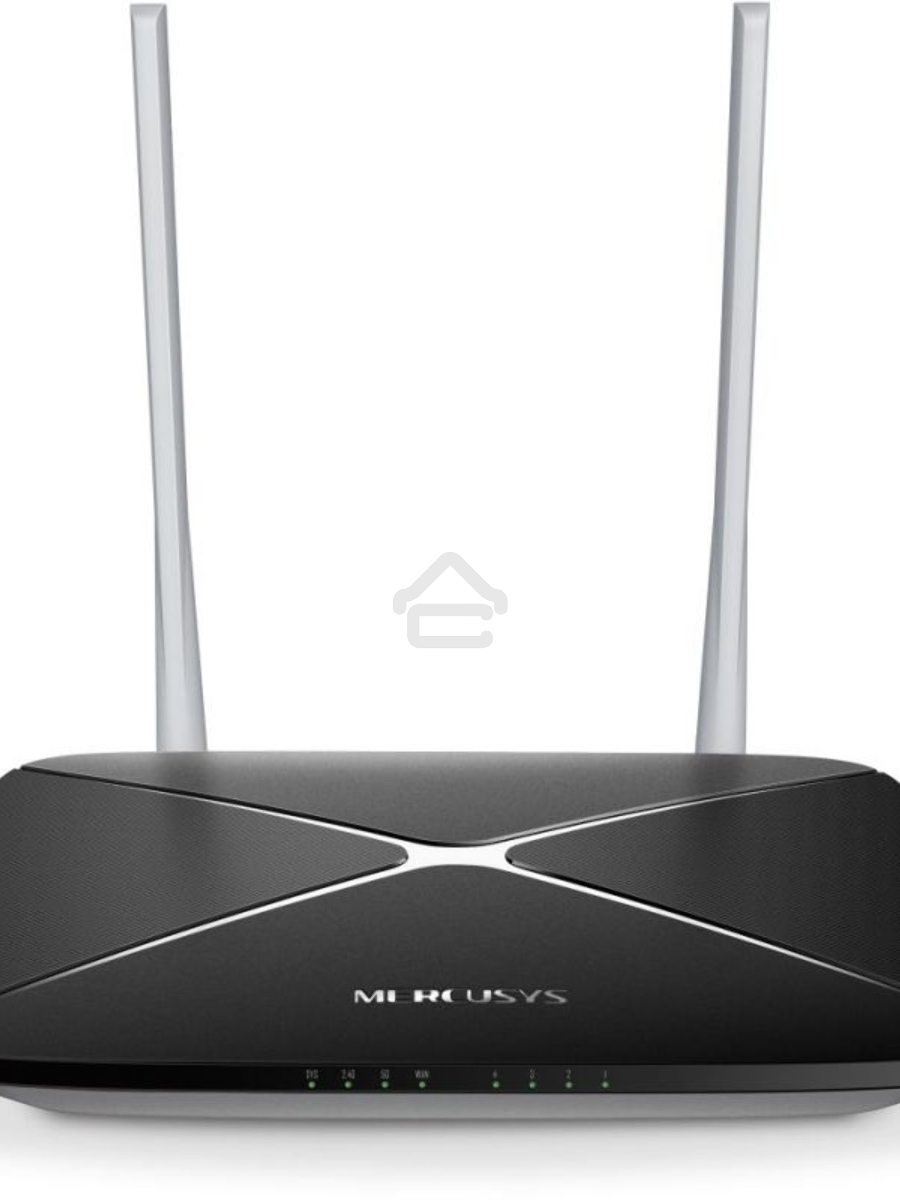 Беспроводный маршрутизатор Mercusys AC12, Dual Band, (867Мбит/с на 5 ГГц + 300Мбит/с на 2,4 ГГц)4 порта 100 Мбит/с, 4 фиксированных антенны