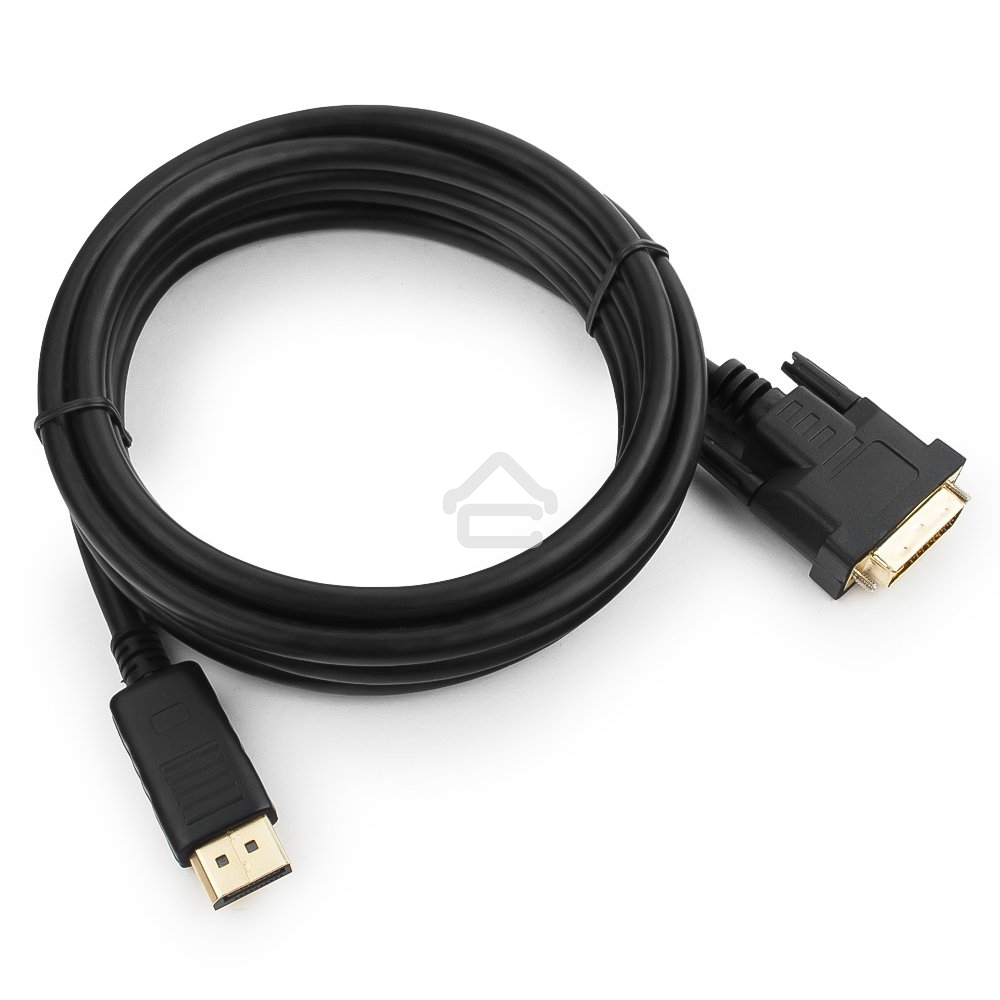 Кабель DisplayPort-DVI Gembird/Cablexpert 3м, 20M/19M, черный, экран, пакет(CC-DPM-DVIM-3M)