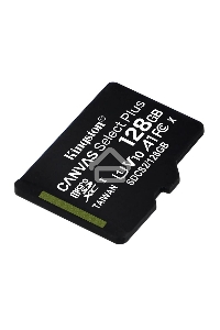 Флеш карта Kingston 128GB micSDXC Canvas Select Plus 100R A1 C10 Single Pack w/o ADP EAN: 740617299076