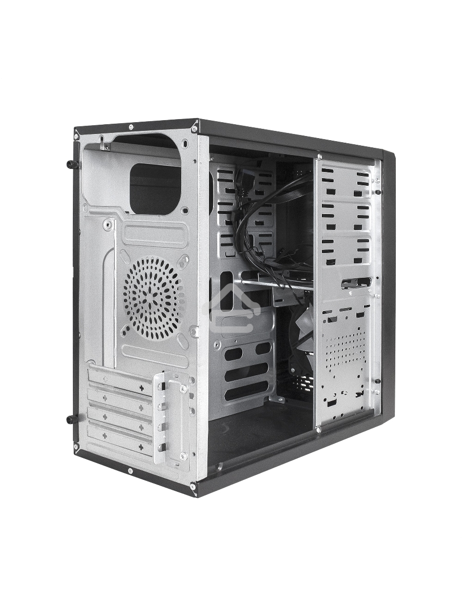 Компьютерный корпус Minitower ExeGate mEVO-7807-NPX400 (mATX, БП 400NPX 12см, 1*USB+1*USB3.0, черный 1x12см с RGB подсветкой)