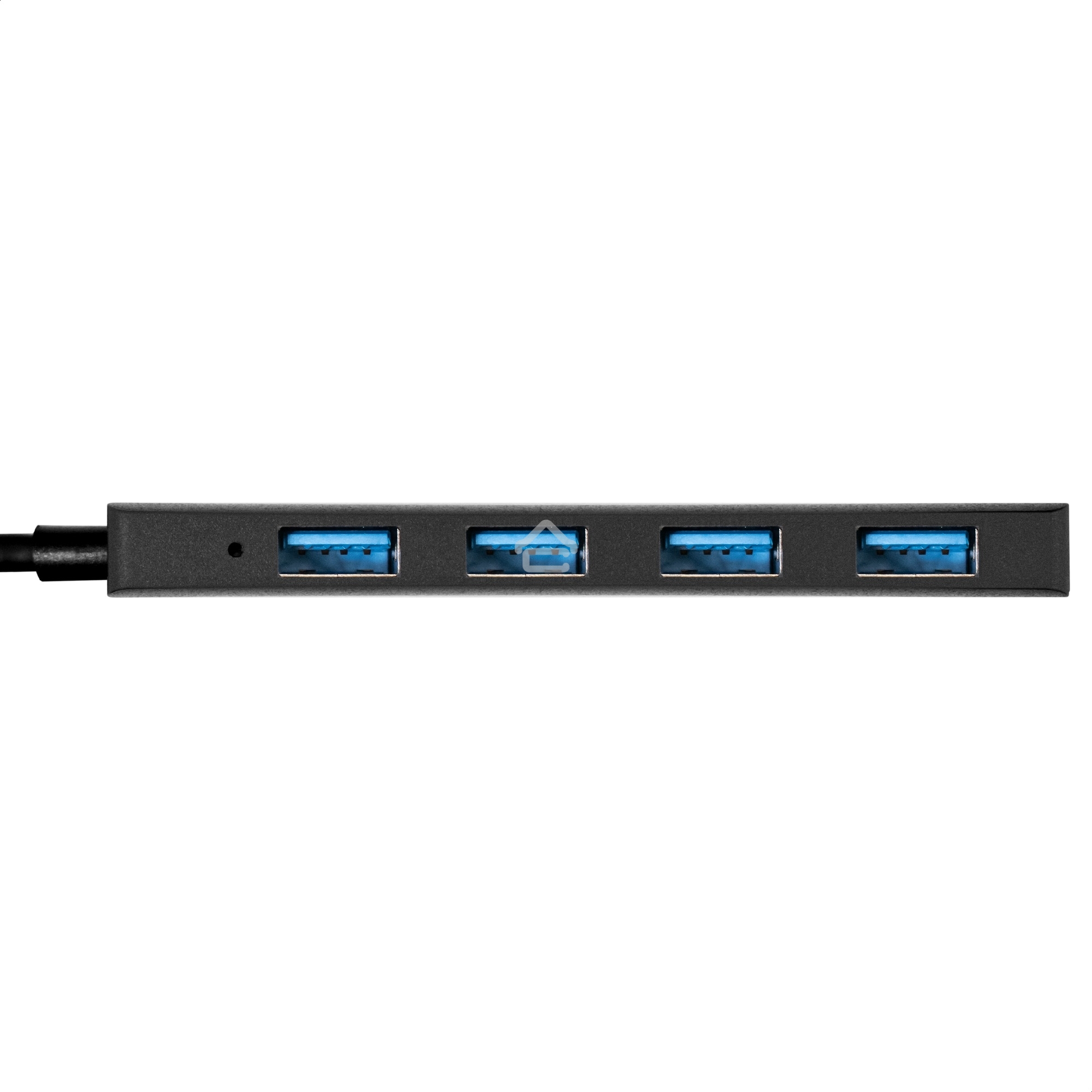 Хаб USB (концентратор) 4-в-1 ExeGate DUB-4P/3 (кабель-адаптер USB3.0 --> 4xUSB3.0, Plug&Play, черный)