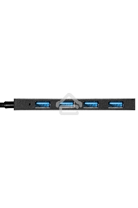 Хаб USB (концентратор) 4-в-1 ExeGate DUB-4P/3 (кабель-адаптер USB3.0 --> 4xUSB3.0, Plug&Play, черный)