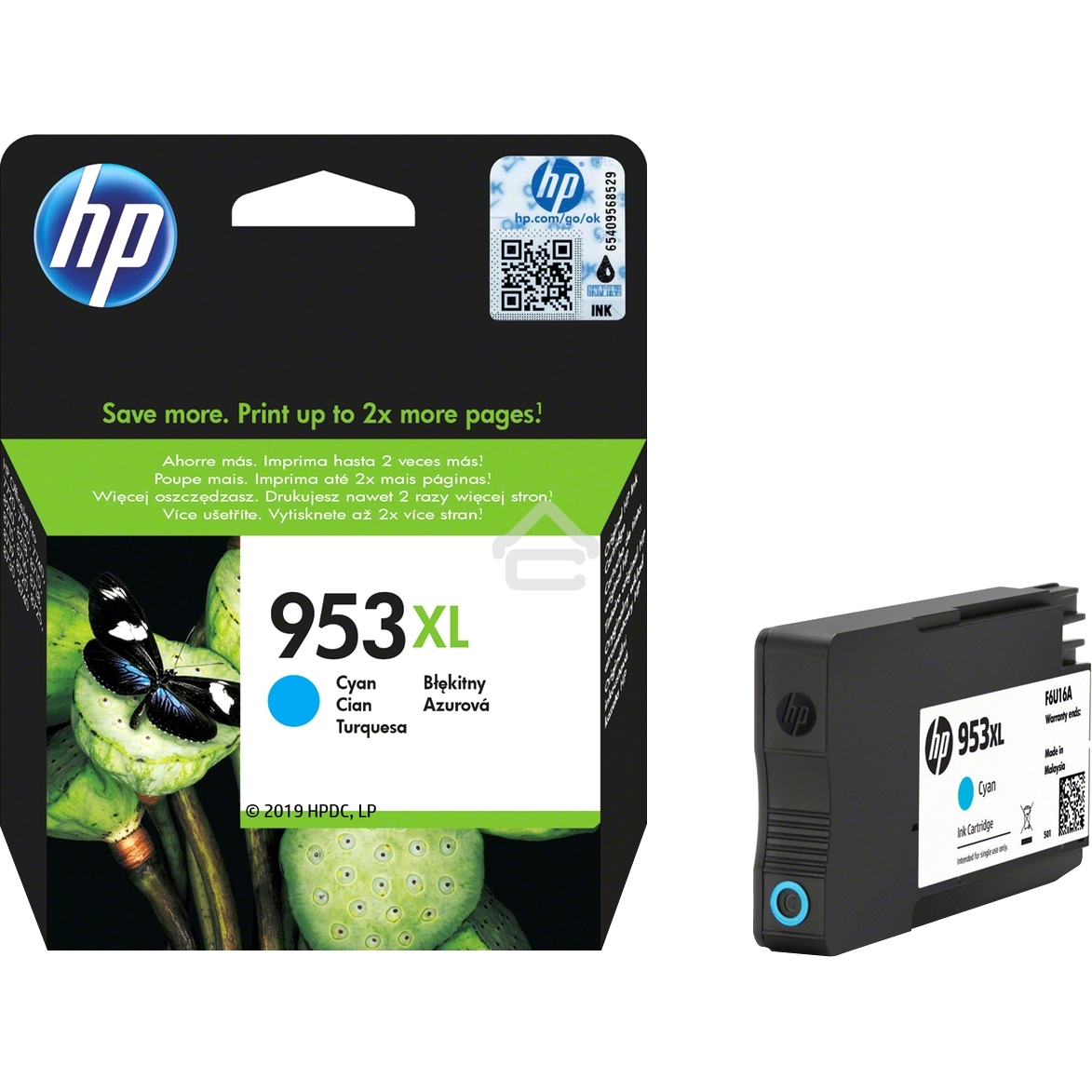 Картридж струйный HP 953XL High Yield Cyan Original Ink Cartridge