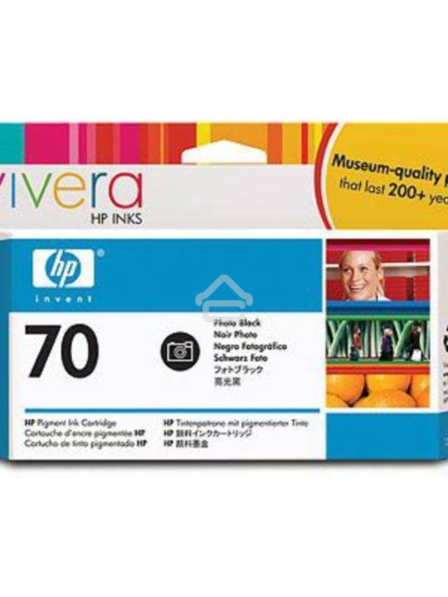 Картридж струйный HP №70 C9449A фото черный для HP DJ Z2100/Z3100 (130мл)