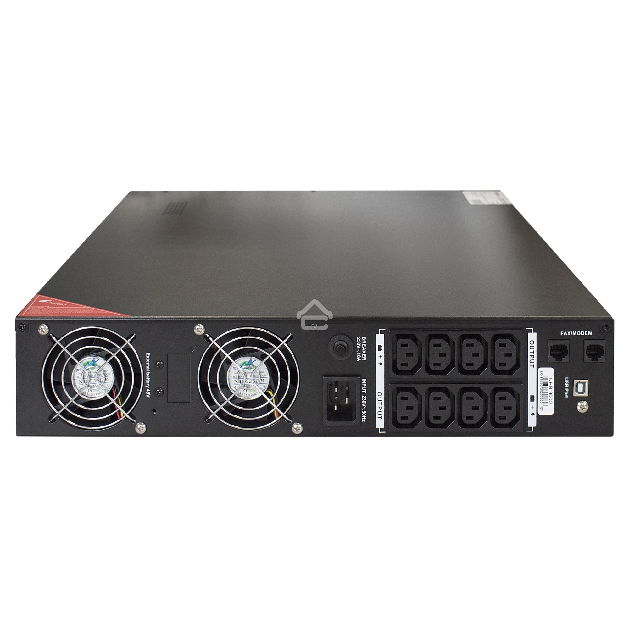 Источник бесперебойного питания Pure Sine Wave ExeGate SinePower UHB-3000.LCD.AVR.C13.RJ.USB.2U <3000VA/2400W,8*C13,RM/Tower>
