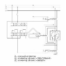 Реле времени PCG-417 (звезда-треугольник для пуска электродвиг. 230В 2х8А 2НО IP20 монтаж на DIN-рейке) F&F EA02.001.020