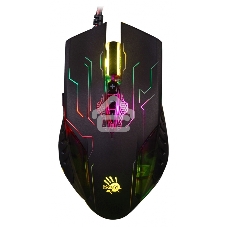 Мышь проводная A4Tech Bloody Q51 черный, 3200 dpi, USB, кнопки - 8