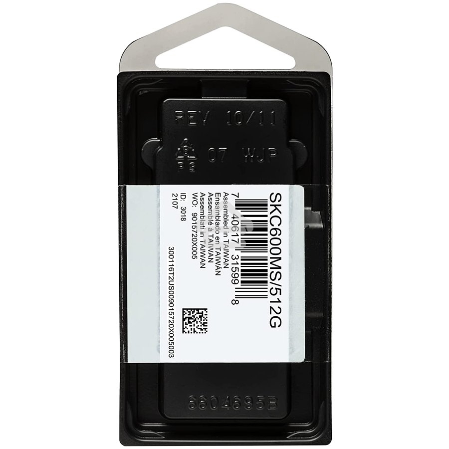 Накопитель SSD Kingston KC600, 512GB, mSATA, R/W 550/520