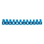 Клеммная винтовая колодка KВ-25 10-25, ток 60 A, полиэтилен синий Rexant (10 шт./уп.)