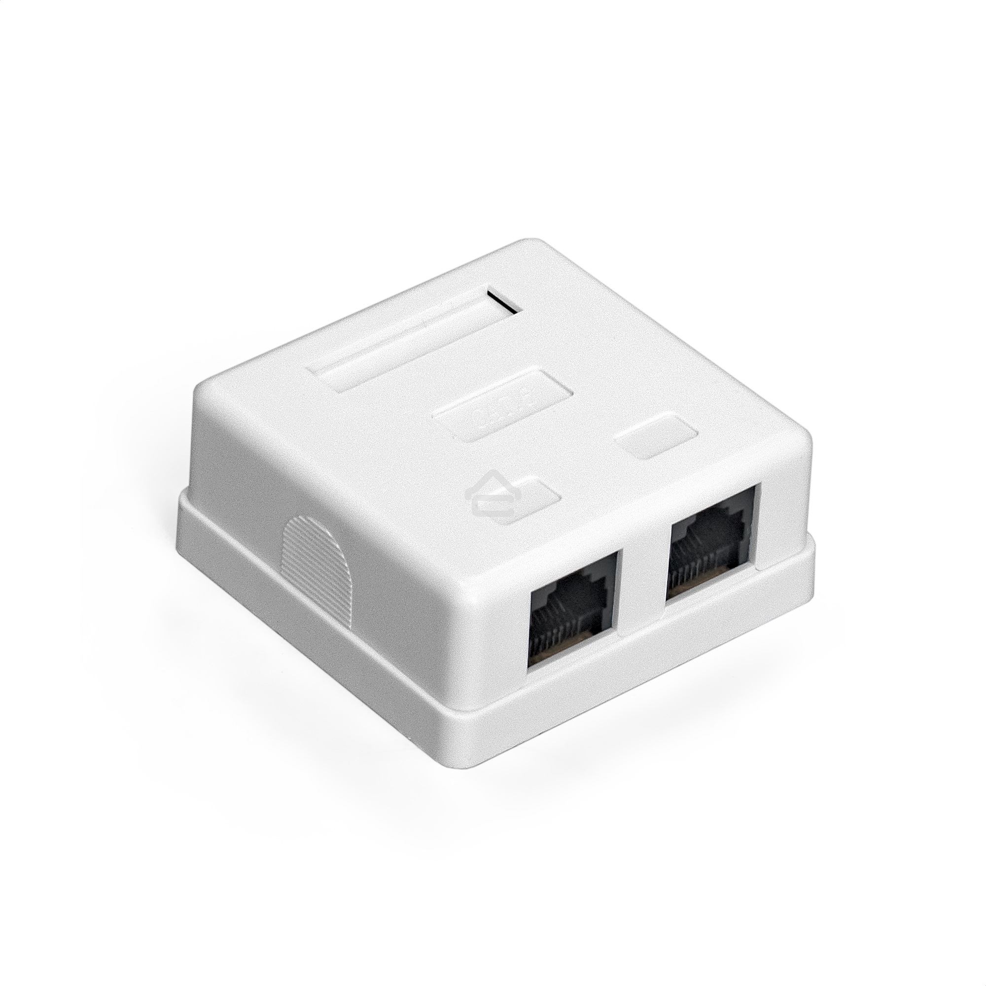 Розетка внешняя двойная ExeGate SM2-RJ45-C5 RJ-45 кат.5/5E UTP Krone/110