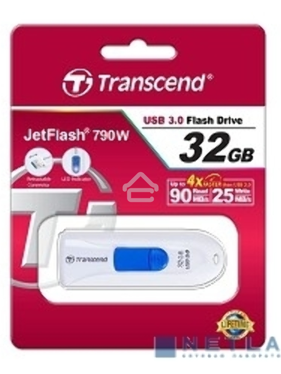 Флеш диск Transcend USB Drive 32Gb JetFlash 790 TS32GJF790W {USB 3.0}