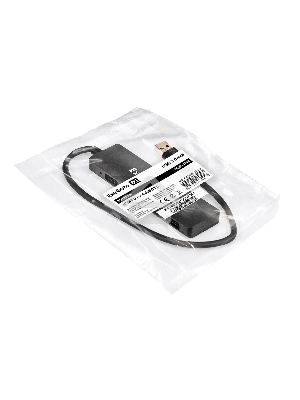 Хаб USB (концентратор) 4-в-1 ExeGate DUB-4P/3 (кабель-адаптер USB3.0 --> 4xUSB3.0, Plug&Play, черный)