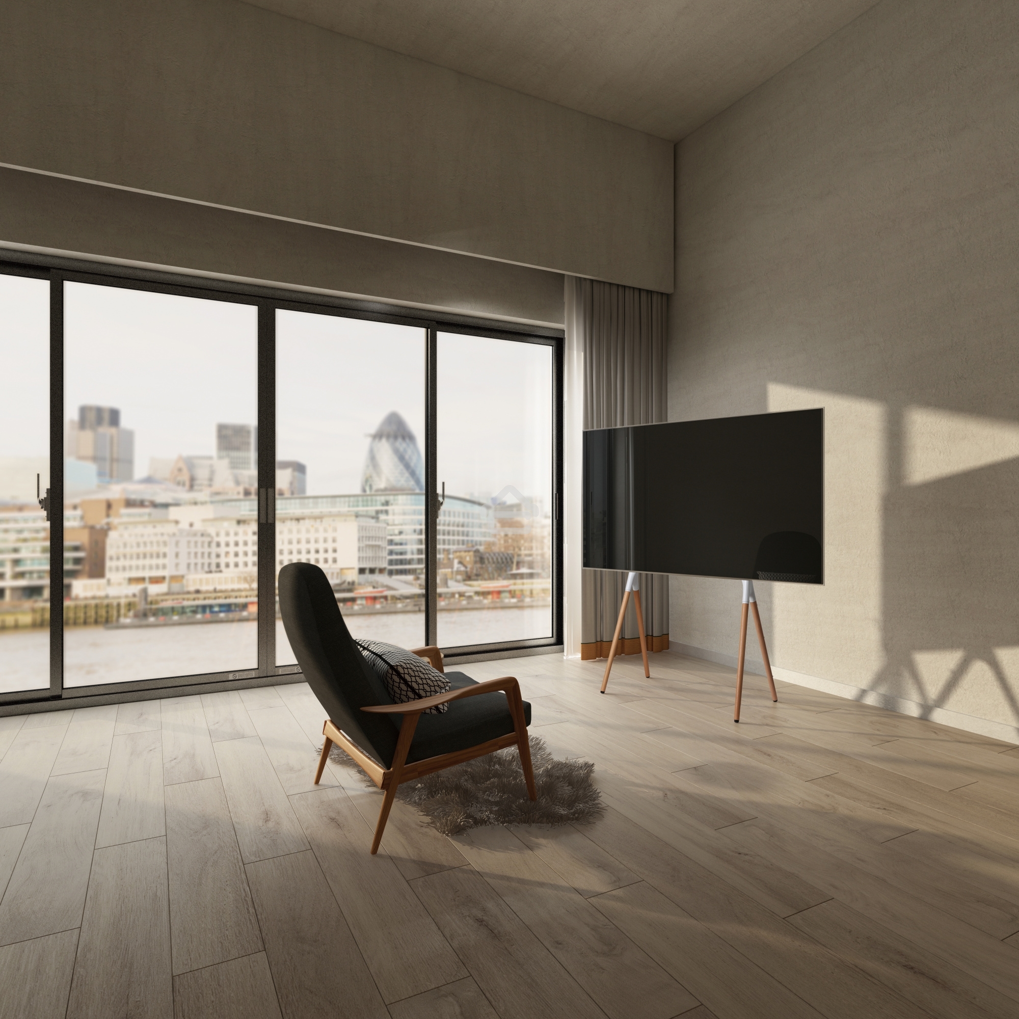 Подставка для телевизора Cactus CS-ST1247WTBCH белый/береза, 49