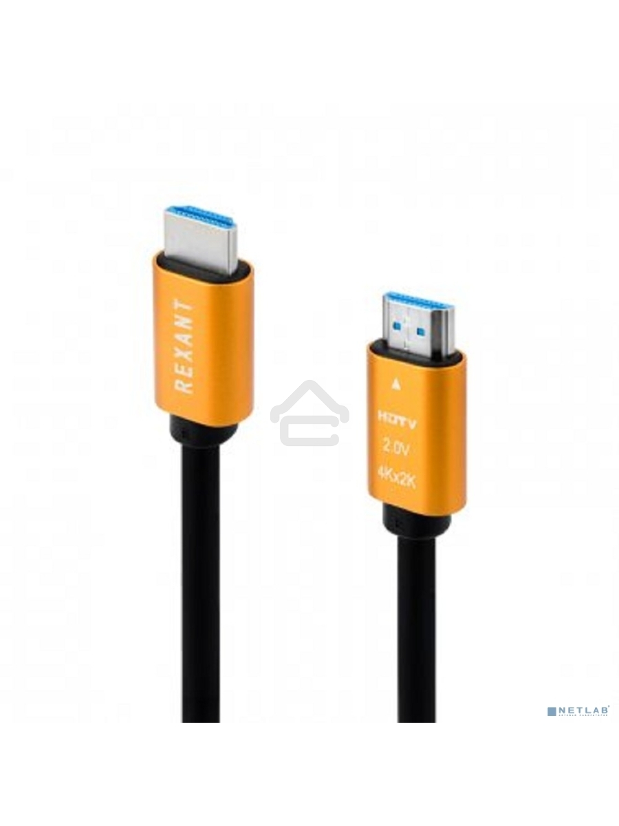 Кабель Rexant HDMI - HDMI 2.0, 2 м Gold