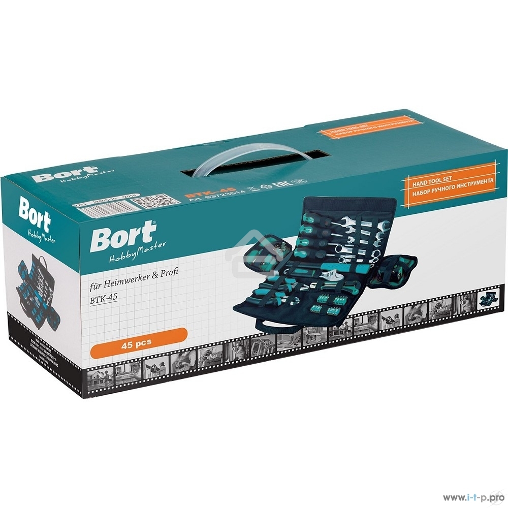 Набор ручного инструмента Bort BTK-45