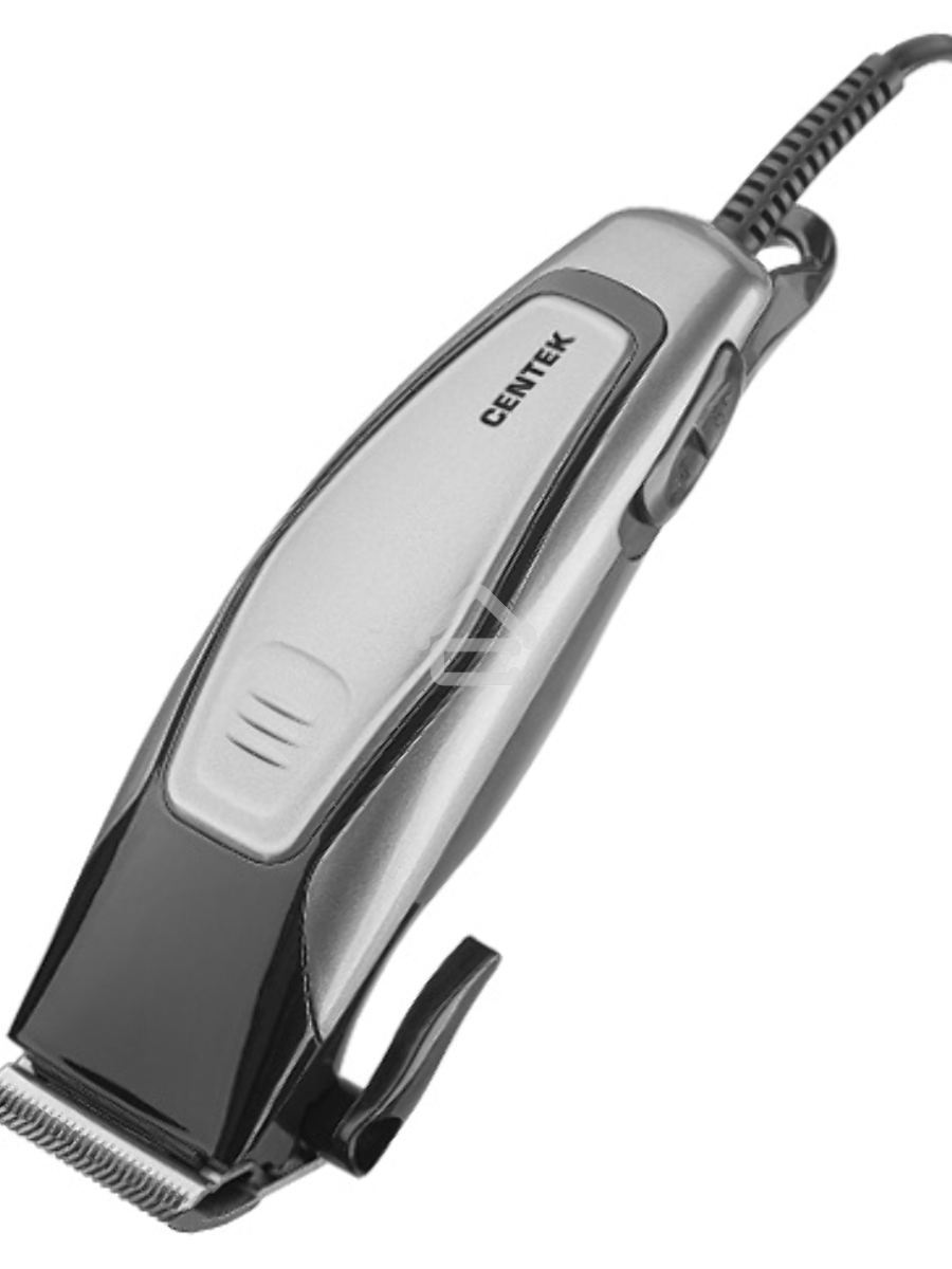 Машинка для стрижки волос Centek CT-2102 (черный/серый) 12 Вт, высококач.сталь, эргоном. дизайн, 4 насадки