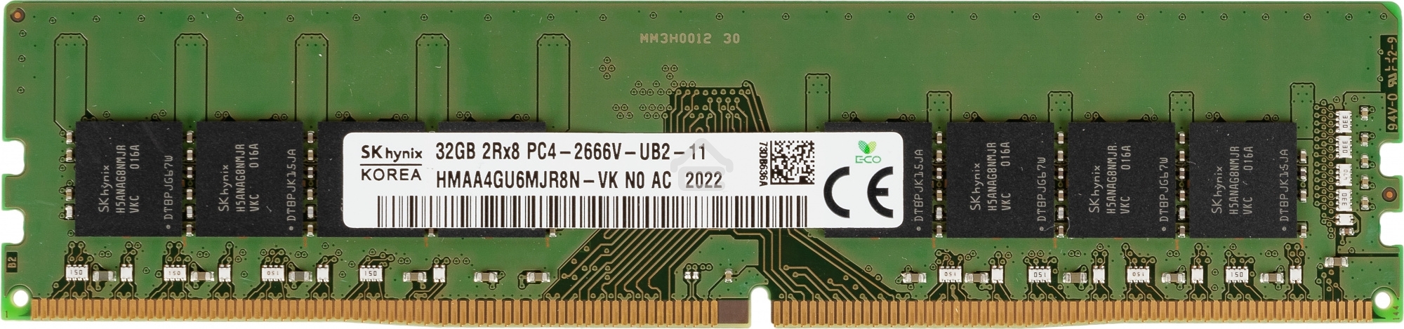 Оперативная память Hynix, DDR4, 32GB (1x32GB), 2666MHz, CL22, UDIMM, OEM
