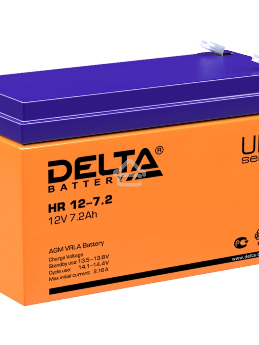 Батарея Delta HR 12-7.2 (12V, 7.2Ah)