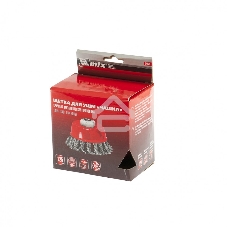 Щетка Matrix для УШМ, 125 мм, М14, Чашка, крученая проволока 0,8 мм