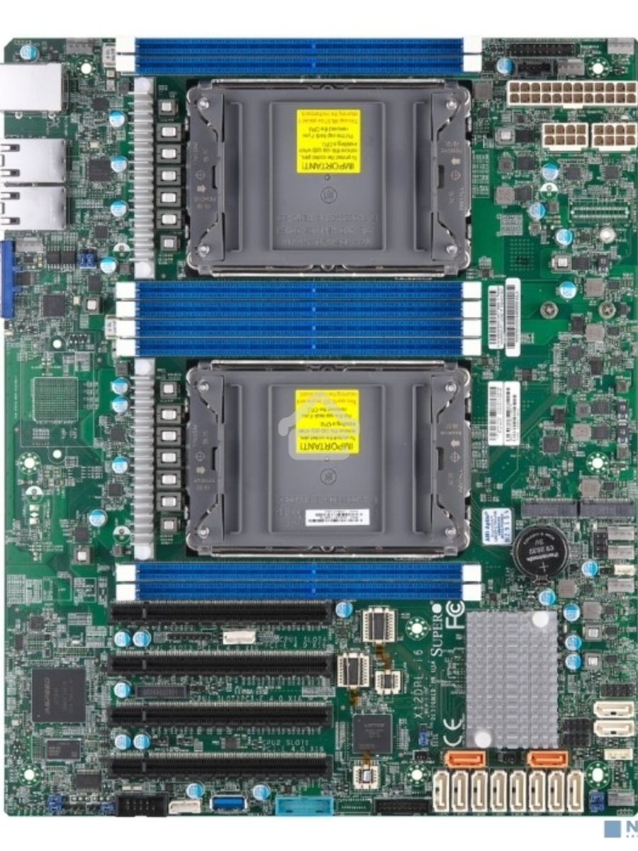 Серверная материнская плата Supermicro X12DPL-I6-B, сокет LGA4189, Intel C621A, DDR4 ECC, 8xDDR4, 4xPCIe 4.0 x16, 2xM.2, SATA, 2xRJ-45, ASPEED AST2600, ATX
