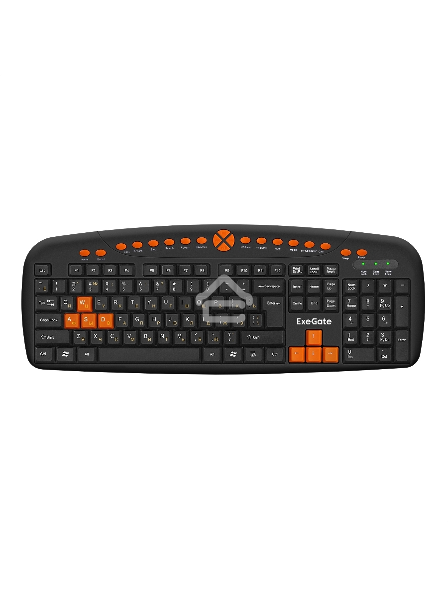 Клавиатура ExeGate LY-504M (EX280435RUS) проводная, USB, черный