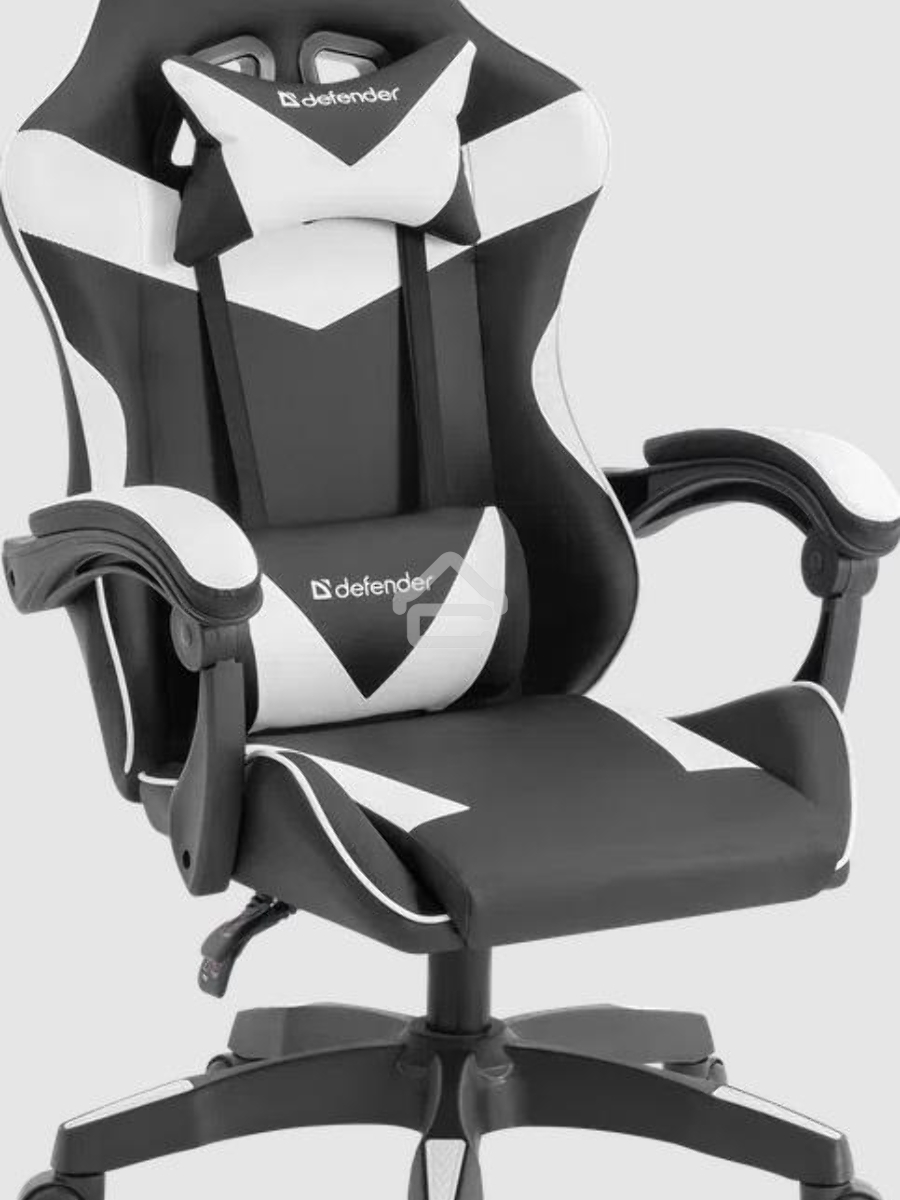 Кресло игровое Defender URANA черный/белый 64058
