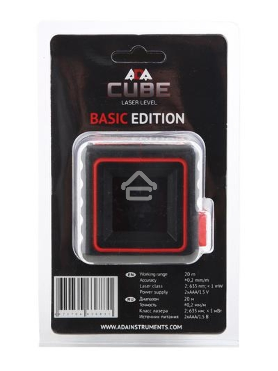 Нивелир лазерный ADA Cube Basic Editionлиния ±0.2 мм/м